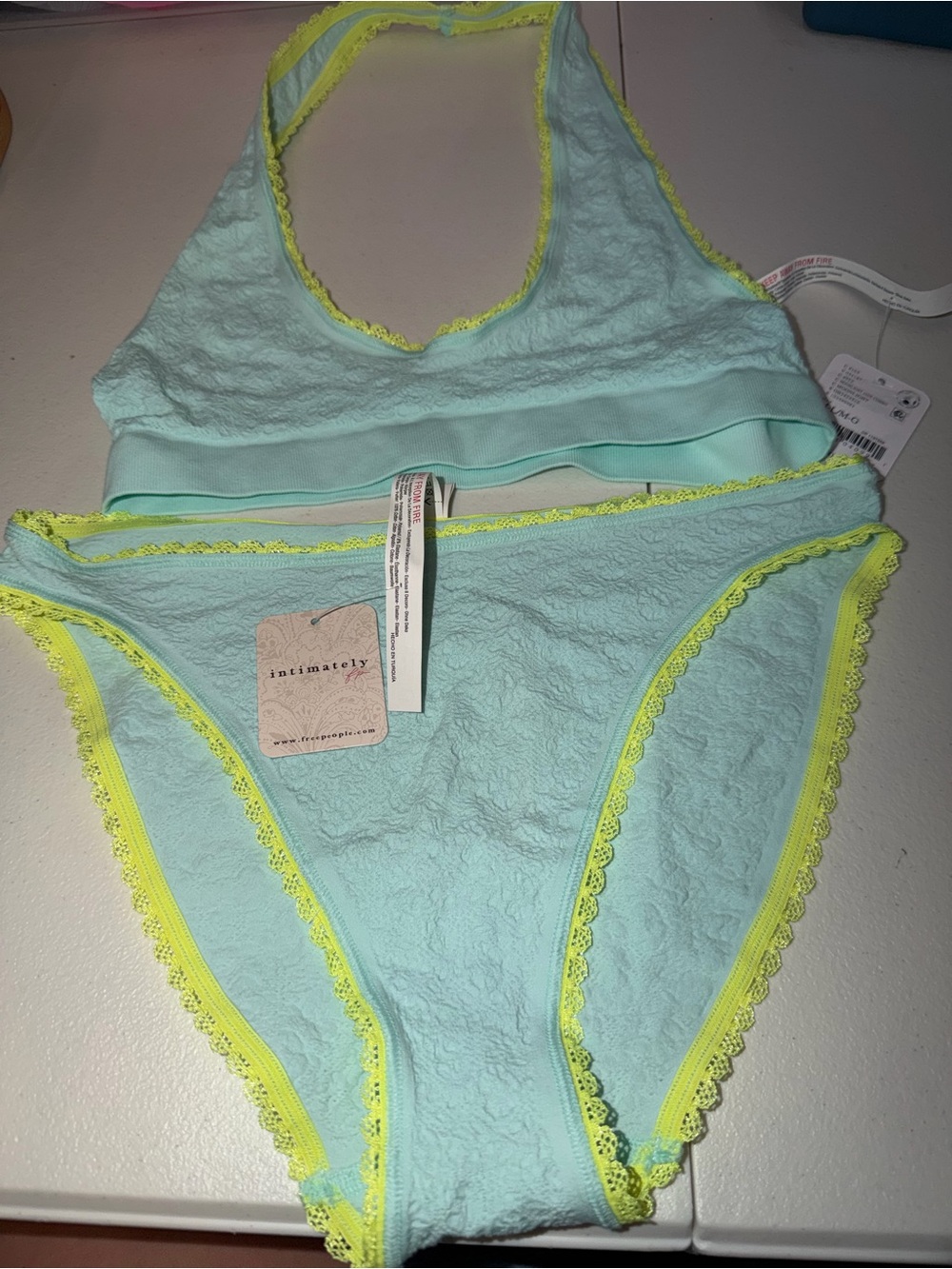 Intimately Free People Bralette & Underwear Set Womens Medium Large